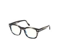TOM FORD Homme TOM FORD FT5542-B 56A Montures optiques Acétate La Havane Ronde Normale
