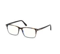 TOM FORD Homme TOM FORD FT5584-B 056 Montures optiques Acétate Havane Géométrique Normale