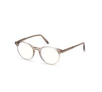 TOM FORD Homme TOM FORD FT5695-B 045 Montures optiques Acétate Marron Ronde Normale Blue Anti Light - pour PC