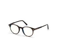 TOM FORD Homme TOM FORD FT5695-B 52 Montures optiques Acétate Havane Ronde Normale