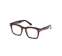 TOM FORD Homme TOM FORD FT6025-B 052 Montures optiques Acétate Havane Carré Normale