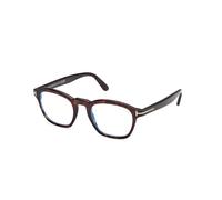 Tom Ford, unisex, Accessoires, Brun, Taille: 51 MM Blue Block Round Optical
