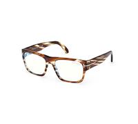 TOM FORD Homme TOM FORD FT6035-B 055 Montures optiques Acétate Havane Carré Normale