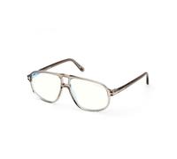 TOM FORD Homme TOM FORD FT6082-B 051 Montures optiques Acétate Gris Carré Normale