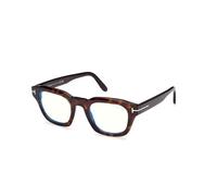 TOM FORD Homme TOM FORD FT6083-B 052 Montures optiques Acétate La Havane Carré Normale