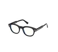 TOM FORD Homme TOM FORD FT6121-B 001 Montures optiques Acétate Noir Ronde Normale
