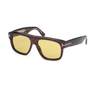 Tom Ford - Icon Geometric Lunettes de soleil - unisex - Accessoires - Brun - Taille: 56 MM