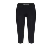 Tom Ford - Leggings avec logo - Femme - Pantalons - Noir - Taille: 40 FR