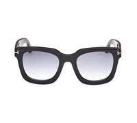 TOM FORD Femme TOM FORD FT1115 LEIGH-02 01B Lunettes de soleil Acétate Noir Gris Carré Normale Ombré