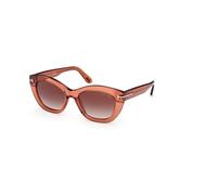Tom Ford - Linda-02 Lunettes de soleil - Femme - Accessoires - Orange - Taille: 53 MM