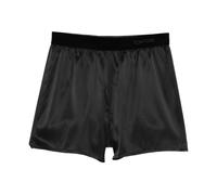 Tom Ford - Logo Band Silk Shorts - Femme - Shorts - Noir - Taille: 38 FR