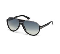 TOM FORD Homme TOM FORD FT0334 DIMITRY 02W Lunettes de soleil Acétate Noir Bleu Pilote Normale Ombré
