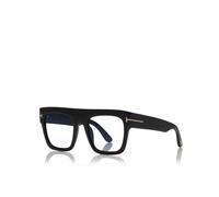 Tom Ford Lunettes de soleil FT0847 RENEE 001 – Acétate Noir clair Carré Taille 52 mm Femme