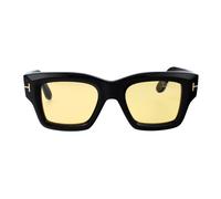 Tom Ford Lunettes de soleil FT1154 ILIAS 01E Homme Acétate Noir/Marron Carré Photochromatique