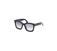 TOM FORD Femme FT1115 LEIGH-02 01B Lunettes de soleil Acétate Noir Gris Carré Normale Ombré