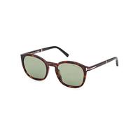 TOM FORD Homme FT1020 JAYSON 52N Lunettes de soleil Acétate Havane sombre Vert Carré Normale