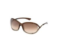 TOM FORD Femme TOM FORD FT0008 JENNIFER 38F Lunettes de soleil Injecté Bronze Marron Géométrique Normale Ombré