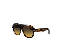 TOM FORD Femme TOM FORD FT1324 RHONDA-02 55B Lunettes de soleil Acétate La Havane Fumée Pilote Normale