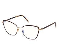 Tom Ford Lunettes de Vue FT 5740-B BLUE BLOCK Shiny Brown/Blue Filter 54/17/140 femme
