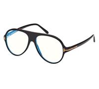 Tom Ford Lunettes de Vue FT5012-B BLUE BLOCK Shiny Black 53/14/140 homme