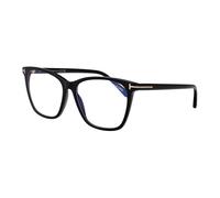 Tom Ford - Lunettes optiques œil de chat douces à blocage bleu - Femme - Accessoires - Noir - Taille: 55 MM