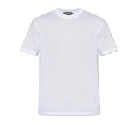 Tom Ford - T-shirt col rond en lyocell et coton - Homme - Tops - Blanc - Taille: L