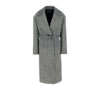 Tom Ford - Manteau Patchwork en Laine - Femme - Manteaux - Gris - Taille: 38 FR