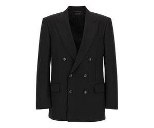 Tom Ford - Micro Check Wool Blazer - Homme - Vestes - Noir - Taille: L