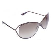 Tom Ford Miranda TF130 36F Femmes Grand Carré Soleil Brillant Bronze Marron Neuf