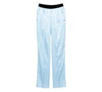 Tom Ford - Pantalon de Pyjama en Satin de Soie Stretch - Femme - Pantalons - Bleu - Taille: 42 FR