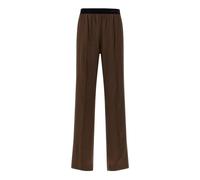 Tom Ford - Pantalon de pyjama en satin de soie stretch - Femme - Pantalons - Brun - Taille: 36 FR