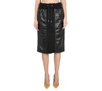 Tom Ford - Plonge & Silk Blend Fleece Jogging Skirt - Femme - Jupes - Noir - Taille: 38 FR