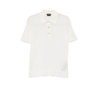 Tom Ford - Polo en maille coton et soie - Homme - Tops - Blanc - Taille: M