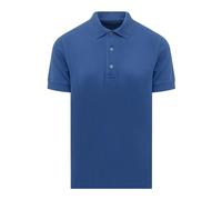 Tom Ford - Polo en Piqué de Lyocell et Coton - Homme - Tops - Bleu - Taille: L