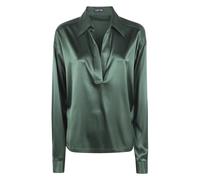 Tom Ford - Polo en satin de soie stretch - Femme - Blouses et Chemises - Vert - Taille: 40 FR