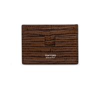 Tom Ford - Porte-cartes en cuir - Homme - Accessoires - Brun - Taille: ONE Size