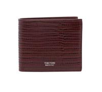 Tom Ford - Portefeuille Bifold Classique en Cuir - Homme - Accessoires - Rouge - Taille: ONE Size