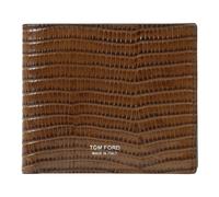Tom Ford - Portefeuille Bifold Classique Ligne T - Homme - Accessoires - Brun - Taille: ONE Size