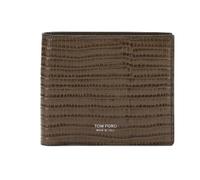 Tom Ford - Portefeuille Bifold Classique Ligne T - Homme - Accessoires - Brun - Taille: ONE Size
