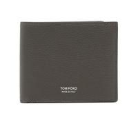 Tom Ford - Portefeuille classique bifold en cuir grainé - Homme - Accessoires - Brun - Taille: ONE Size