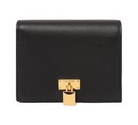 Tom Ford - Portefeuille Compact en Cuir Noir Grain Naturel - Femme - Accessoires - Noir - Taille: ONE Size