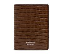 Tom Ford - Portefeuille en cuir effet lézard - Homme - Accessoires - Brun - Taille: ONE Size
