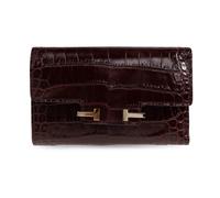 Tom Ford - Portefeuille en cuir - Femme - Accessoires - Rouge - Taille: ONE Size
