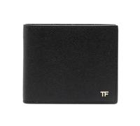 Tom Ford - Portefeuille en Cuir Noir Accessoire Élégant - Homme - Accessoires - Noir - Taille: ONE Size