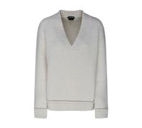 Tom Ford - Pull en maille alpaga col en V - Femme - Pulls - Gris - Taille: 36 FR