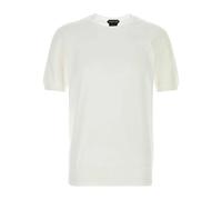 Tom Ford - Pure Cotton Crew Neck - Homme - Pulls - Blanc - Taille: M