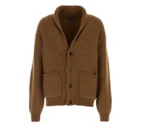 Tom Ford - Ribbed Cashmere Cardigan - Homme - Pulls - Brun - Taille: XL