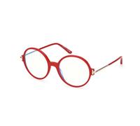 Tom Ford - Round Optical Frame - unisex - Accessoires - Rouge - Taille: 53 MM