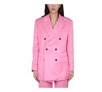 Tom Ford - Soft Fluid Twill Boyfriend DB Jacket - Femme - Vestes - Rose - Taille: 38 FR