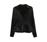 Tom Ford - Stretch Silk Satin Polo - Femme - Blouses et Chemises - Noir - Taille: 36 FR